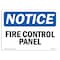 Signmission OSHA Sign, Fire Control Panel, 10in X 7in Decal, 7" W, 10" L, Landscape, Fire Control Panel Sign OS-NS-D-710-L-12557 - alternate 1